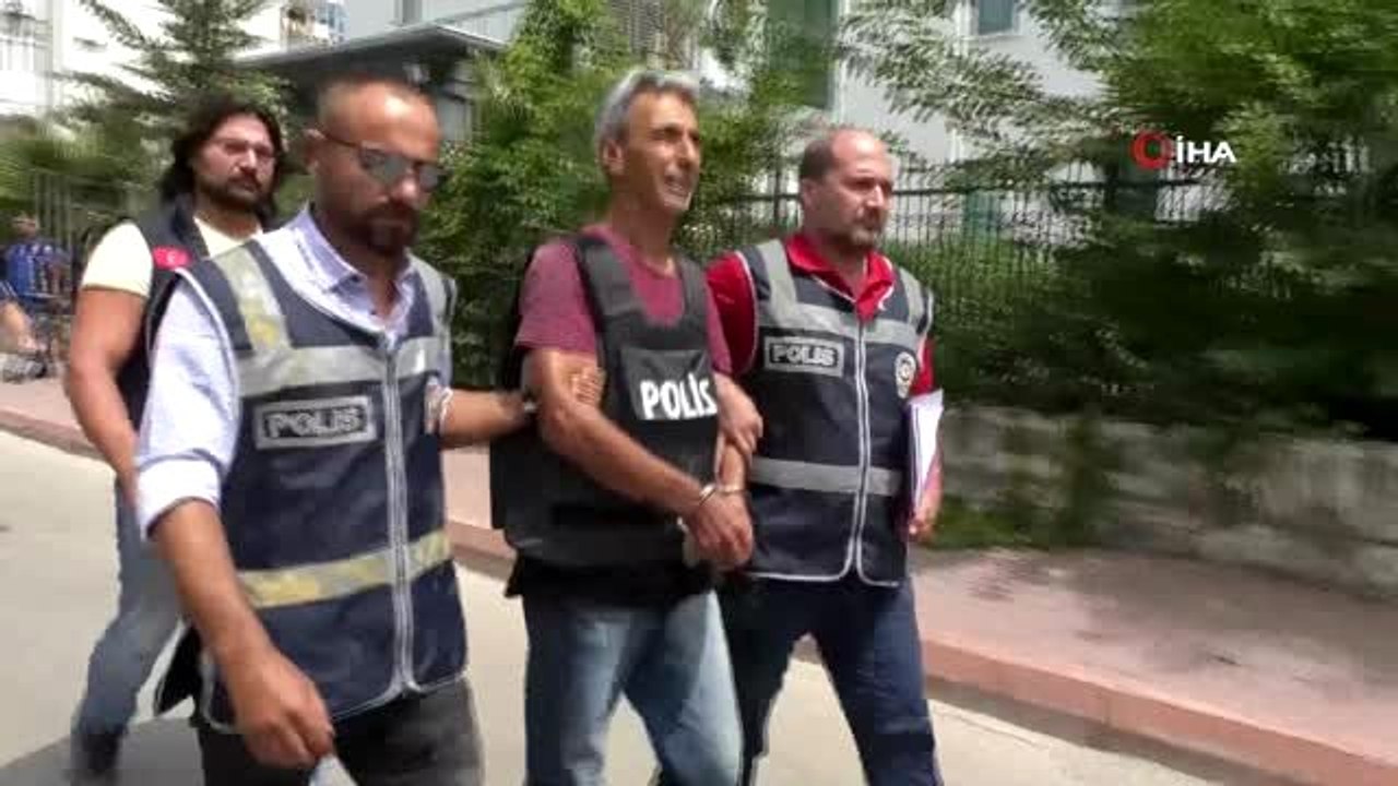 Cinayet zanlısı çelik yelekli adliyeye sevk edildi