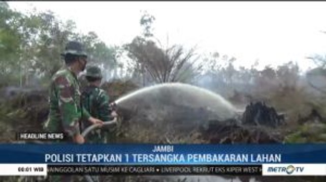 Polisi Tetapkan Satu Terduga Pembakar 36 Hektare Lahan di Jambi