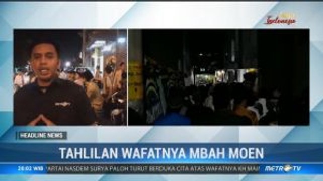 Ribuan Santri di Rembang Gelar Salat Gaib dan Tahlilan untuk Mbah Moen
