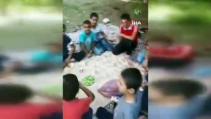 4 çocuğun hayatını kaybettiği piknikten görüntüler