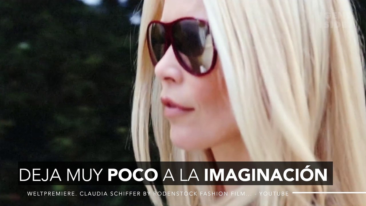 El desnudo de Claudia Schiffer levanta pasiones