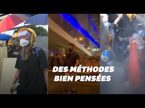 À Hong Kong, les méthodes ingénieuses des manifestants contre la police