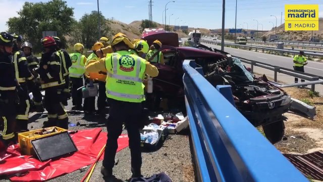 Un muerto y dos menores heridas por un accidente en la M-45