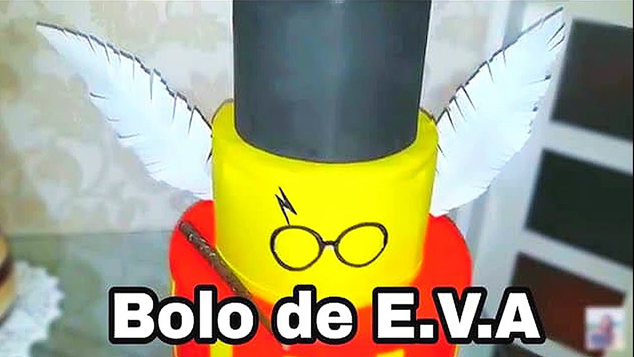 Como fazer bolo falso de papelão com eva