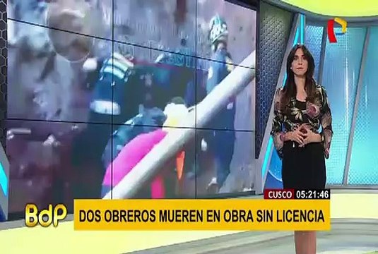Cusco: obreros mueren sepultados tras derrumbe en obra sin licencia