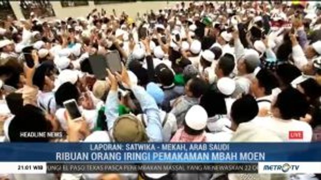Ribuan Orang Iringi Pemakaman Mbah Moen