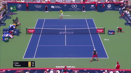 Thiem downs Cilic to reach Montreal quarters