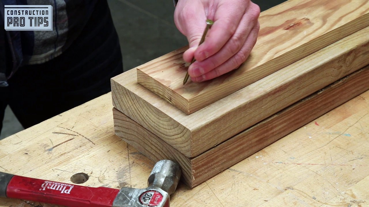 Blunt Nail to Prevent Wood Splitting