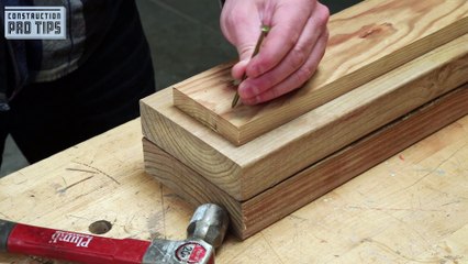 Blunt Nail to Prevent Wood Splitting
