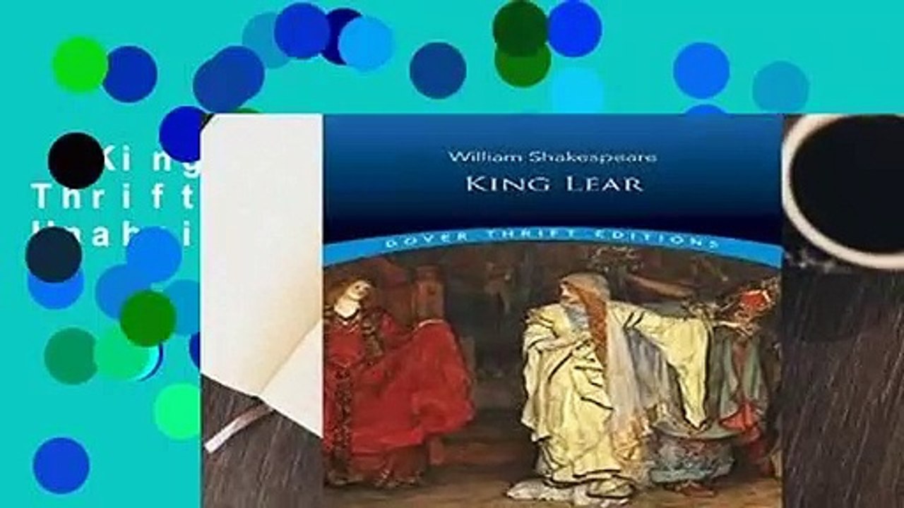 King Lear : (Dover Thrift Editions ) ( Unabridged )  For Kindle