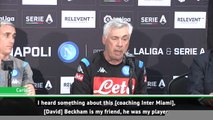 Ancelotti open to coaching Beckham's Inter Miami