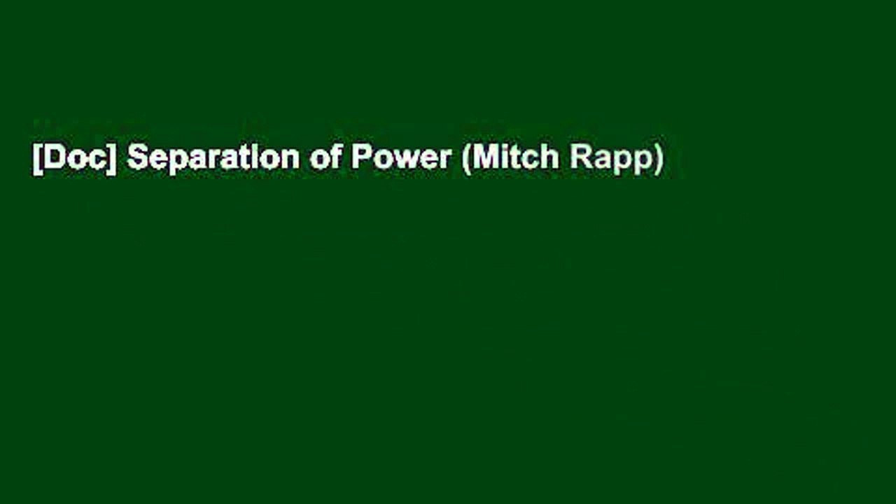 [Doc] Separation of Power (Mitch Rapp)