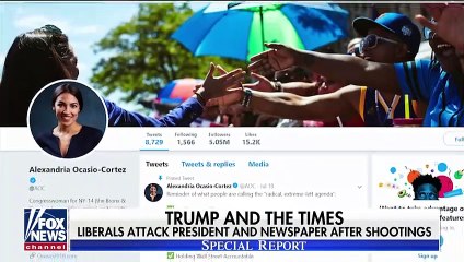 Liberals attack Trump, New York Times after mass shootings - Fox News