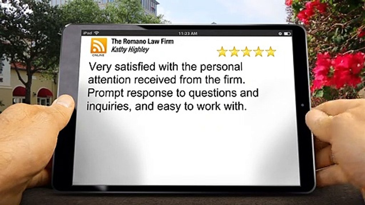 The Romano Law Firm Cleveland Incredible 5 Star Review by Kathy Highley (216) 621-7777