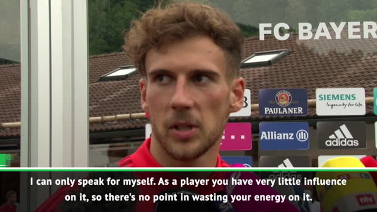 Bayern players not thinking about Sane transfer - Goretzka