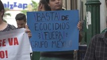 Damnificados exigen reparación de daños por derrame tóxico en mina mexicana