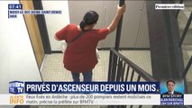 Privés d'ascenseur depuis un mois, ces habitants de Noisy-le-Sec expriment leur colère