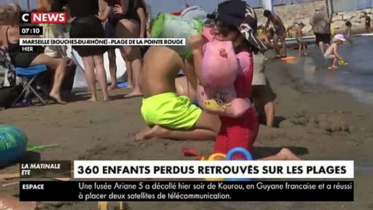 Lors du mois de juillet, 360 enfants se sont perdus sur les plages de Marseille, soit autant qu’en été 2018 ! - VIDEO