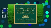 [Doc] University of Berkshire Hathaway: 30 Years of Lessons Learned from Warren Buffett   Charlie