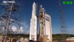 European Space Agency launches latest satellite into space from French Guiana