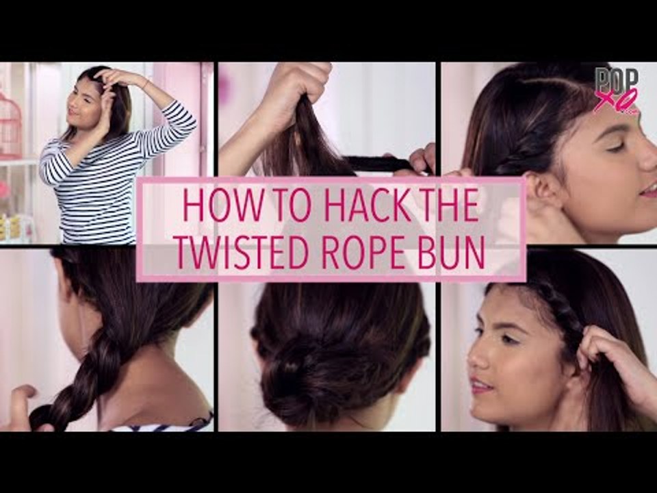 Hair Tutorial: This How To Add A Fun Twist To A Hair Bun - POPxo