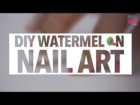 DIY: Cute And Easy Watermelon Nail Art Design - POPxo
