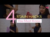 4 Stain Hacks You Must Know | Easy Tricks to Remove Stains - POPxo