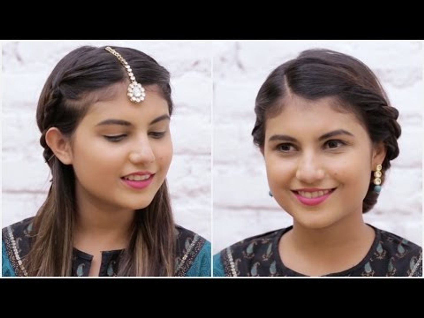 Indian Festive Hairstyles Tutorial | Hairstyles For Garba Night - POPxo -  video Dailymotion