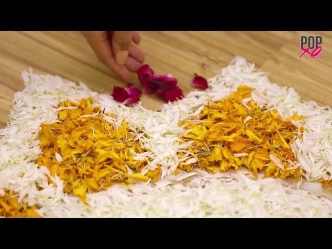 Easy Diwali Rangoli Design With Flowers - POPxo