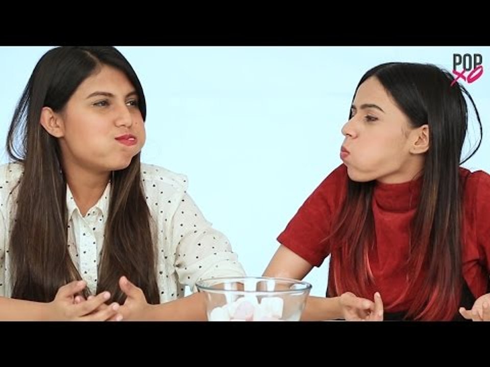 Chubby Bunny Challenge | Komal And Cherry Take On The Chubby Bunny Challenge - POPxo