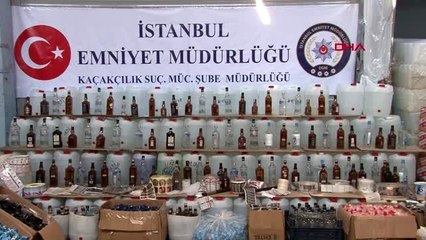 İSTANBUL'DAKİ SAHTE İÇKİ OPERASYONLARI KAMERADA Aktüel görüntüler