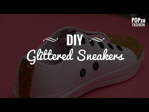 DIY Glittered Sneakers - POPxo Fashion