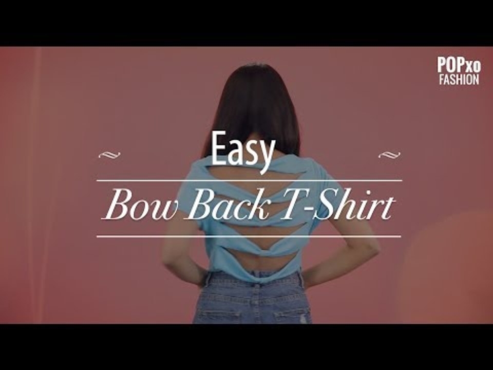 No-Sew DIY Easy Bow Back T-Shirt - POPxo Fashion
