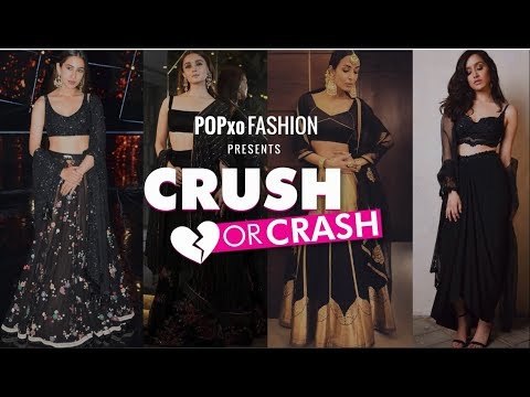 Crush Or Crash: Black Lehenga Looks - Episode 46 - POPxo Fashion