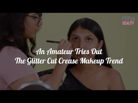 How To Do Glitter Cut Crease Eye Makeup | Step By Step | Tutorial For Beginners - POPxo Beauty