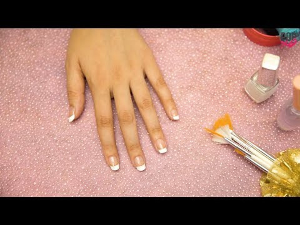 How To Do French Manicure At Home | French Tips | DIY Nail Art - POPxo Beauty