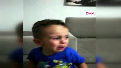 DENİZLİ Gece uykusundan uyanıp balık tutmak isteyen minik Evren'in görüntüleri gülümsetti