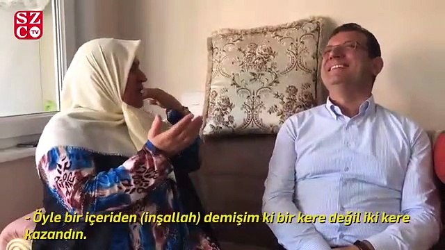 İmamoğlu, Sana kete yaparım ama oy vermem' diyen Mahzure teyzeyi ziyaret etti
