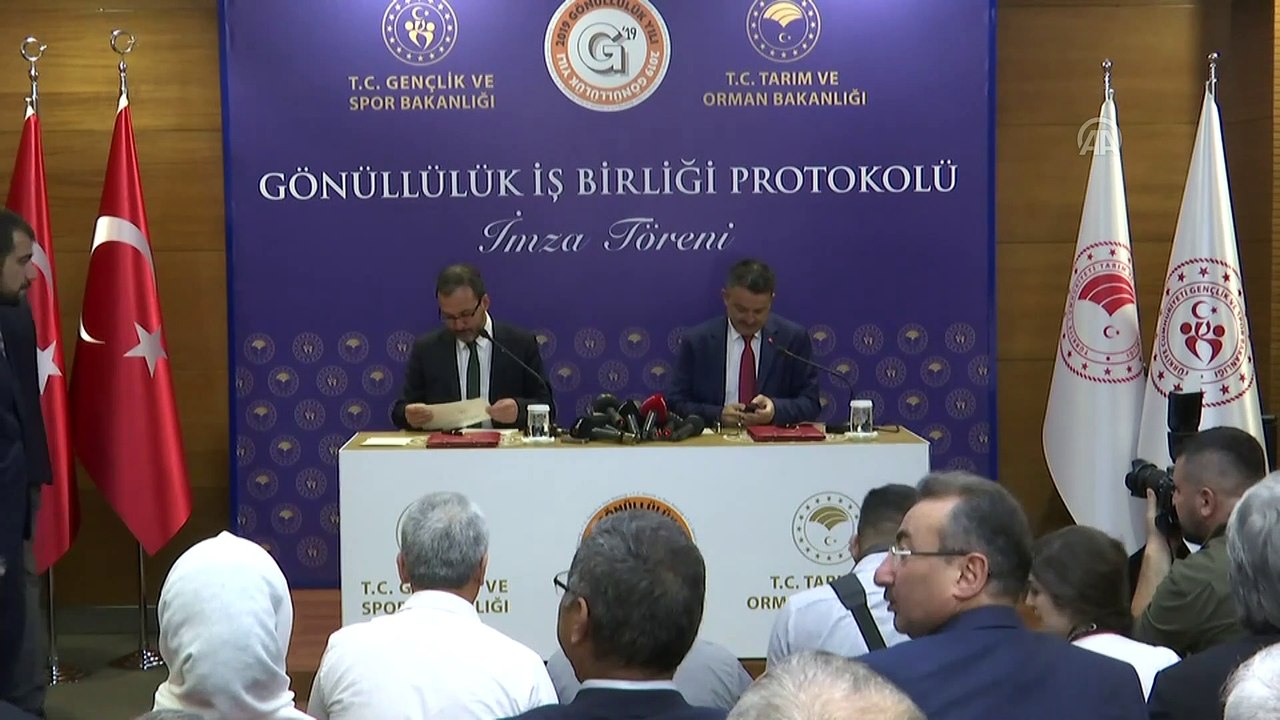 Gönüllülük Alanında İşbirliği Protokolü İmza Töreni - Bekir Pakdemirli - ANKARA