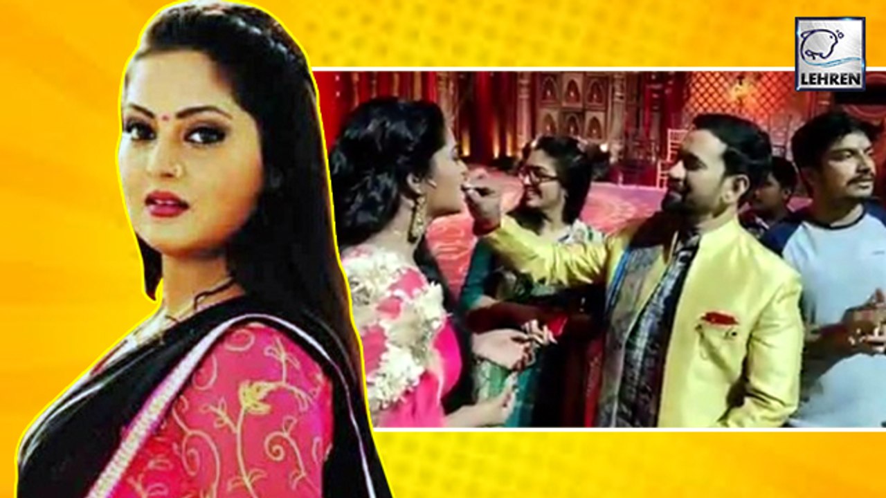 Nirahua और Amrapali ने मिलकर मनाया Anjana Singh का Birthday