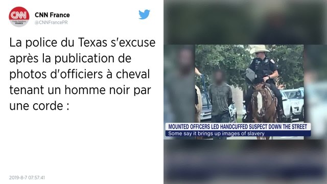 États-Unis : La photo d'un homme noir tenu par une corde par des policiers à cheval provoque un vif émoi