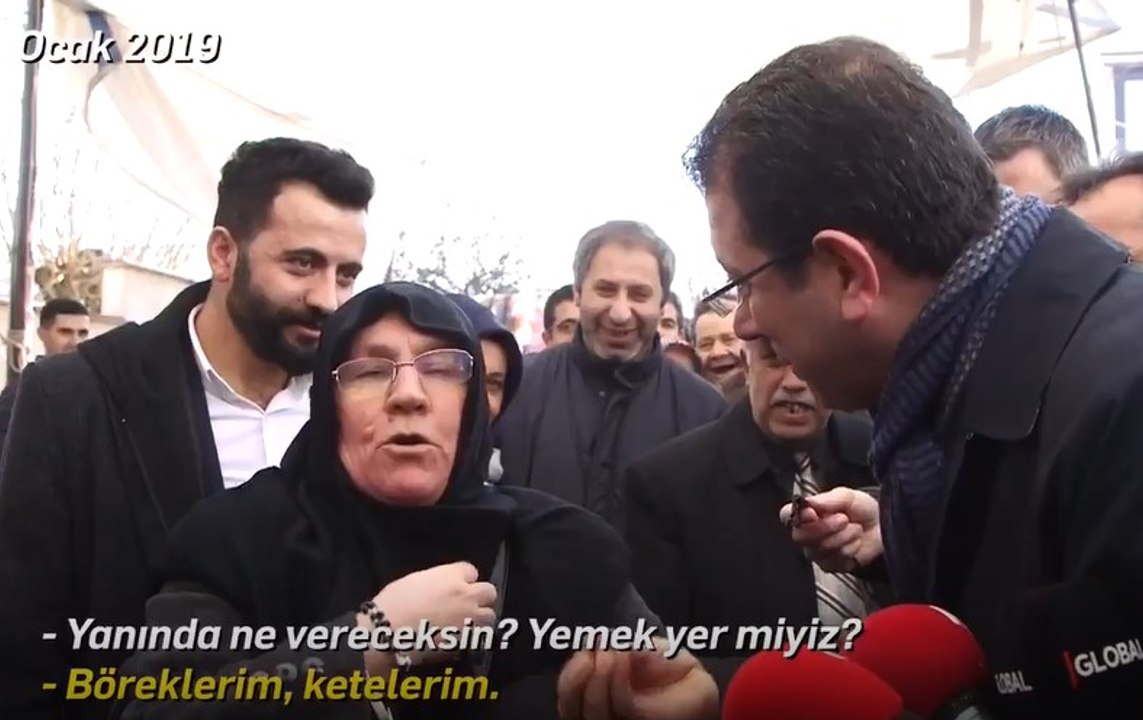 İmamoğlu, "sana oy vermem" diyen vatandaşla yan yana geldi