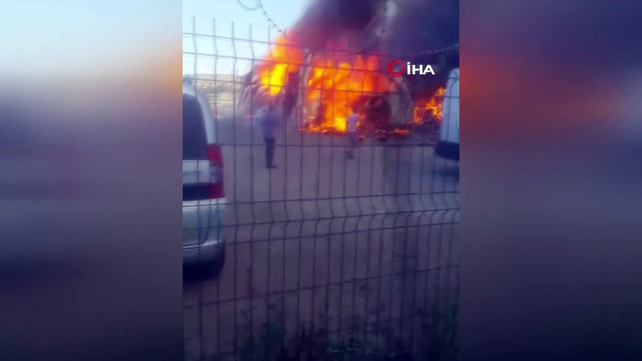 Başkent'te depo yangını
