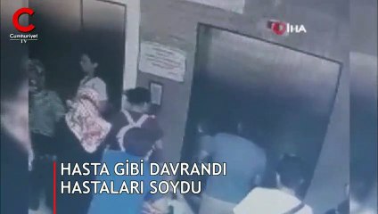 Hasta gibi davrandı, hastaları soydu