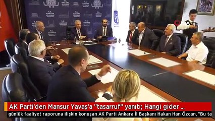 AK Parti'den Mansur Yavaş'a "tasarruf" yanıtı: Hangi gider kısılarak yapıldığı belli değil