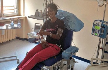 Georgette Polizzi è più forte della sclerosi multipla: foto durante la terapia di sei ore