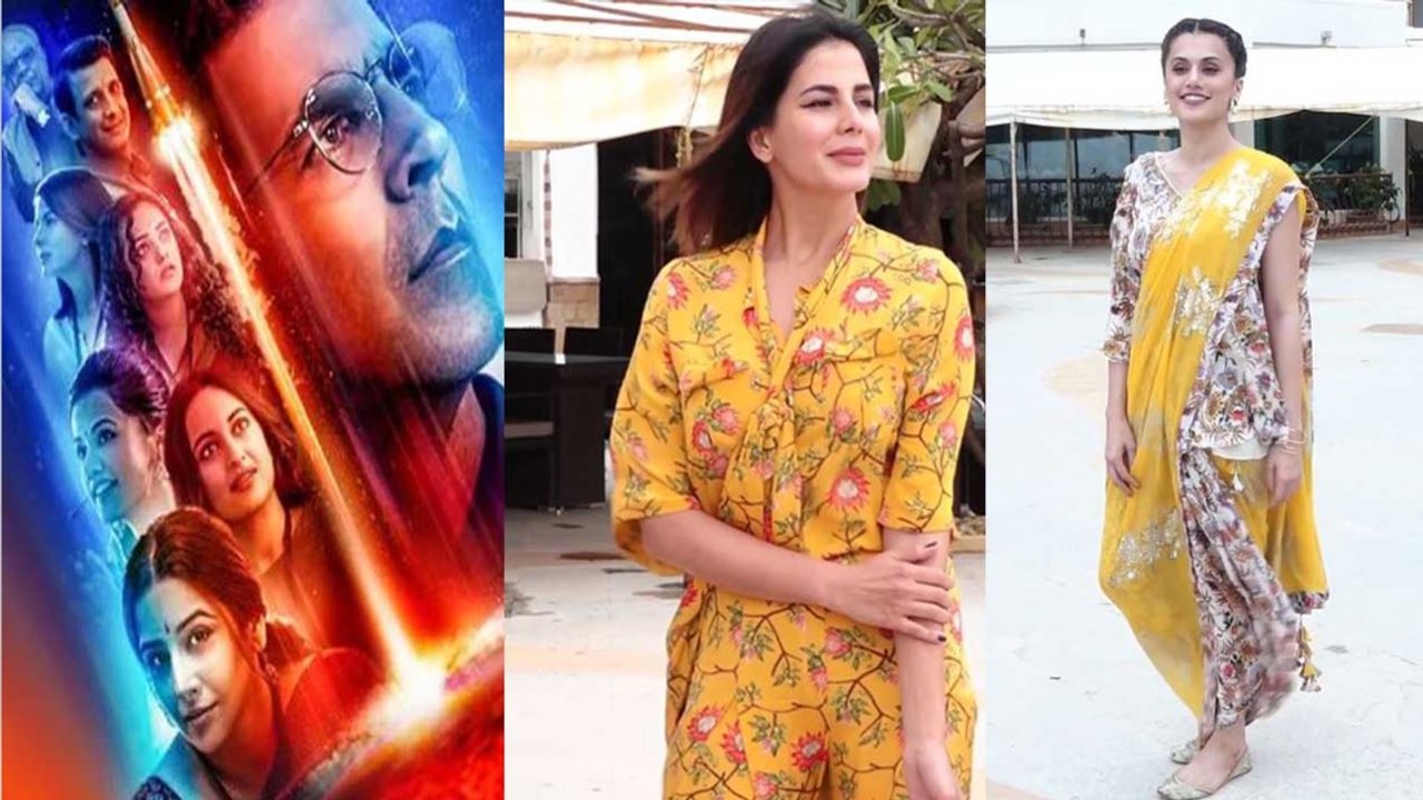 Taapsee Pannu, Kriti Kulhari & Nitya Menen attended Mission Mangal pramotion | FilmiBeat