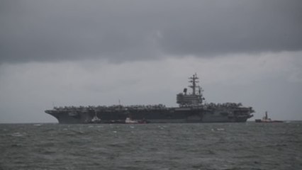 EE.UU. luce el poderío naval del USS Reagan en las aguas disputadas con China