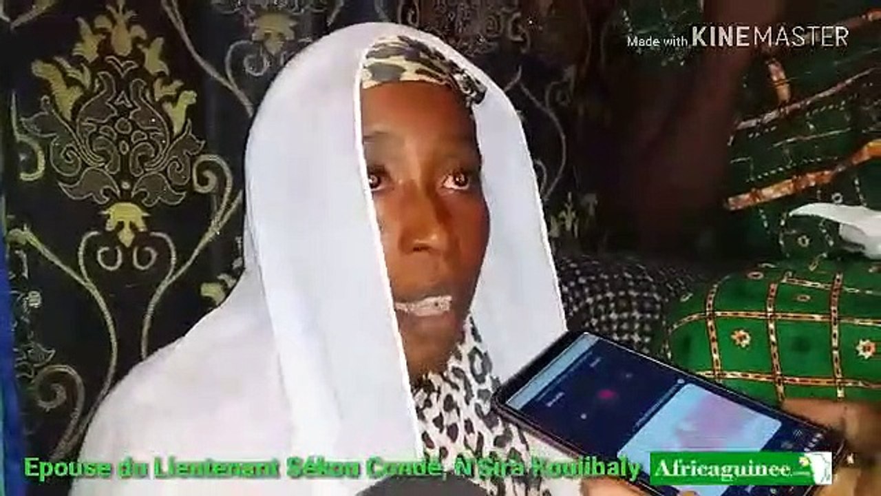 N’Sira Koulibaly épouse du Lt Sékou Condé : « mon mari m’aimé et soutenu"