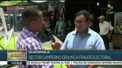 Sector campesino de Guatemala denuncia fraude electoral